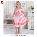 Pink stripe dress linen fabric for party girls
